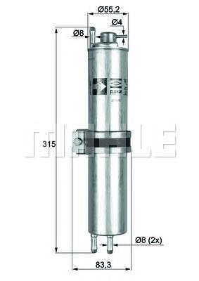 KLH12 Knecht-Mahle filtro combustible