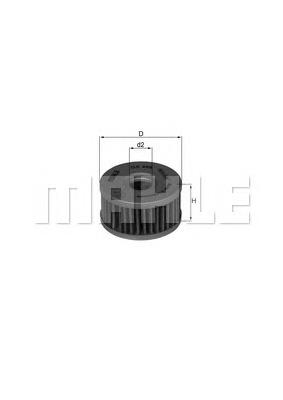 OX408 Knecht-Mahle filtro de aceite