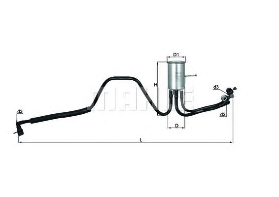 KL544 Knecht-Mahle filtro combustible