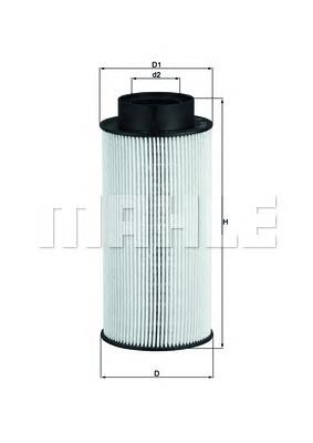 KX182D Knecht-Mahle filtro combustible