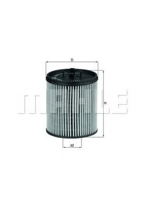 OX182D Knecht-Mahle filtro de aceite