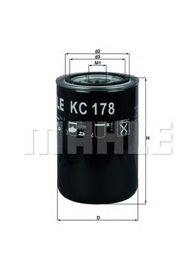 KC178 Knecht-Mahle filtro combustible