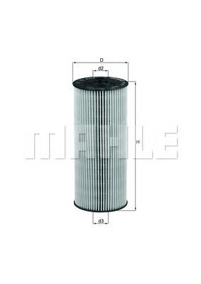 OX137D2 Knecht-Mahle filtro de aceite