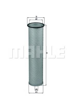 LXS214 Knecht-Mahle filtro de aire