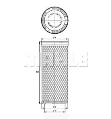 LXS223 Knecht-Mahle filtro de aire