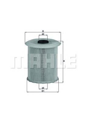 KX75D Knecht-Mahle filtro combustible