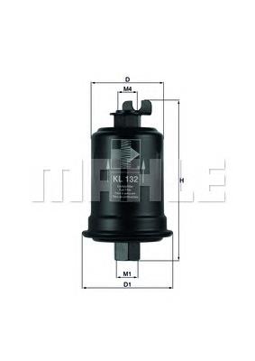 KL132 Knecht-Mahle filtro combustible