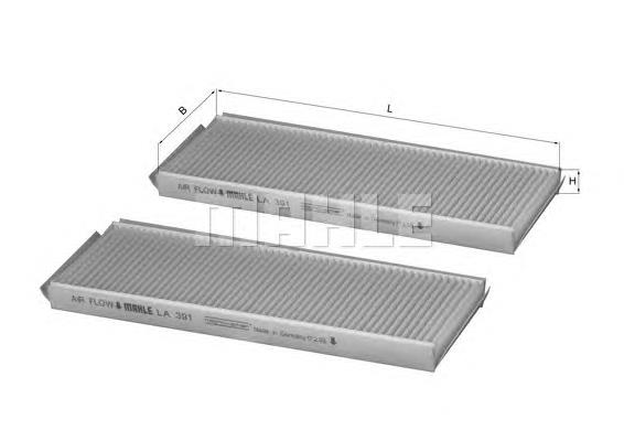 LA391S Knecht-Mahle filtro de habitáculo