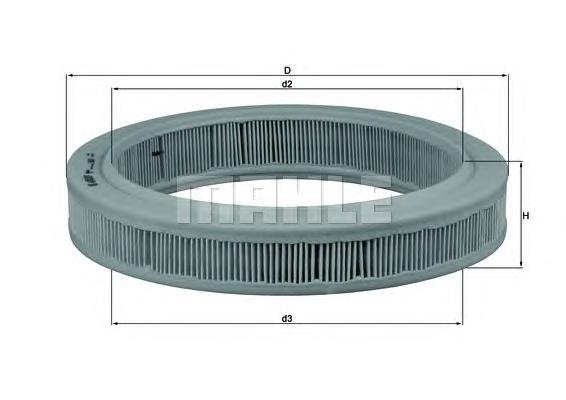 LX621 Knecht-Mahle filtro de aire