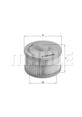 KX266D Knecht-Mahle filtro combustible