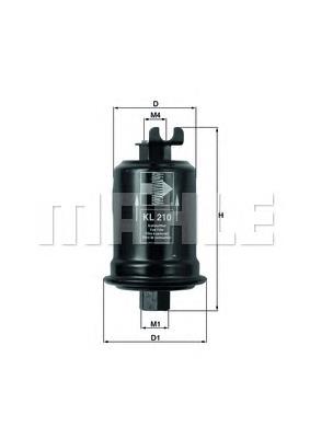 KL210 Knecht-Mahle filtro combustible