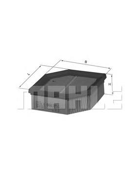 LX966 Knecht-Mahle filtro de aire