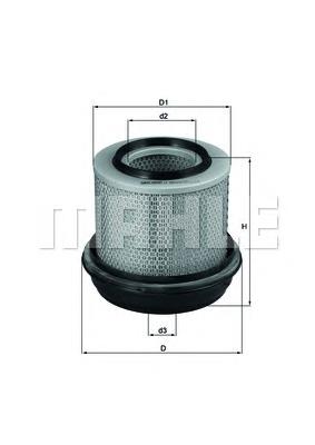 LX269 Knecht-Mahle filtro de aire