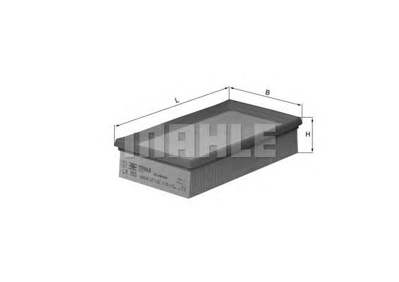 LX 393 Knecht-Mahle filtro de aire