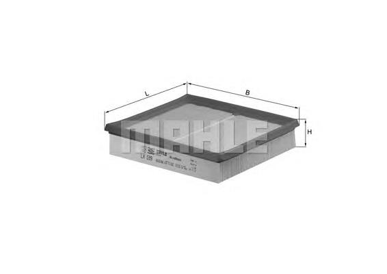 LX539 Knecht-Mahle filtro de aire