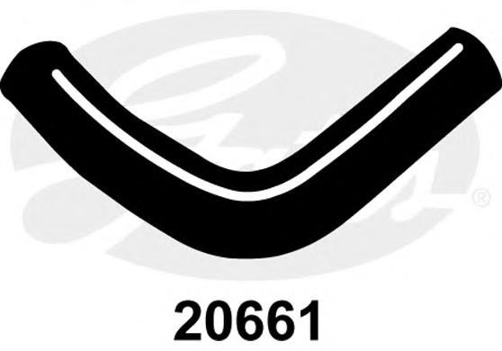 Tubería de radiador arriba 20661 Gates