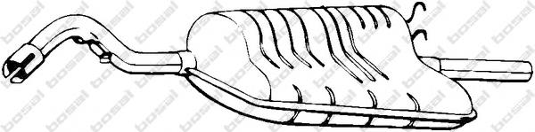 154537 Bosal Silenciador trasero