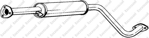 282-999 Bosal tubo de escape, del catalizador al silenciador