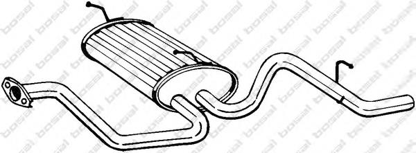 281385 Bosal Silenciador trasero