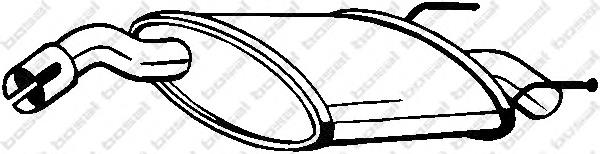 5852179 Opel Silenciador trasero