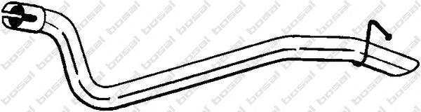 Silencioso trasero Bosal 770431