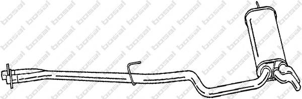 Silenciador posterior 13185 Polmostrow