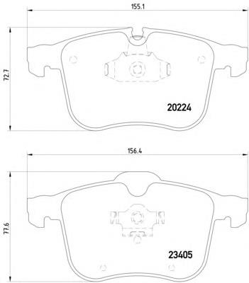 Pastillas de freno 2022401 Textar