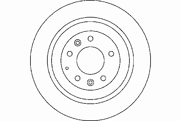 Disco de freno trasero BR4781C Kavo Parts