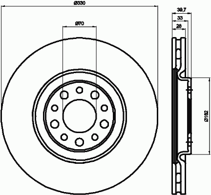 92145100 Textar freno de disco delantero