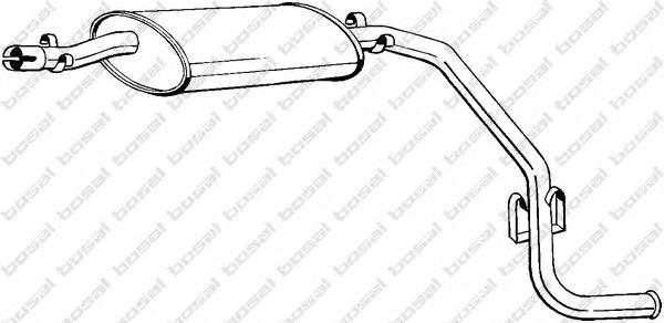 Silenciador trasero 8LD366032431 HELLA