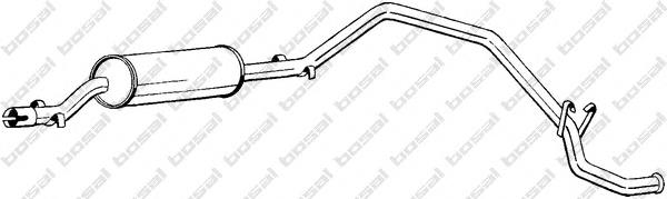 Silenciador posterior 284497 Bosal