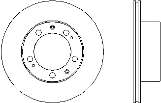 9443510410 Porsche freno de disco delantero