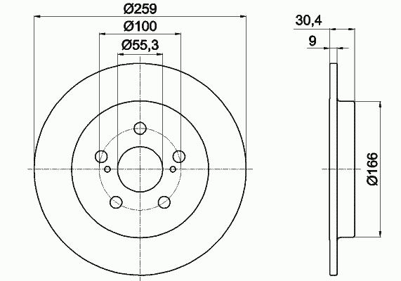 92224003 Textar disco de freno trasero