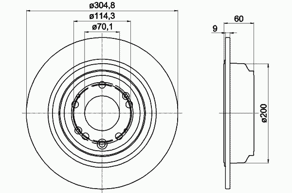 92195100 Textar disco de freno trasero