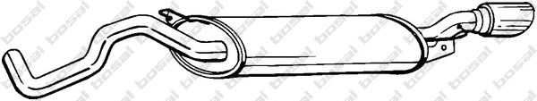281505 Bosal Silenciador trasero
