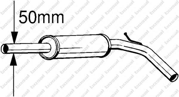 Silenciador central VAG 6N0253209B precio, desde 56,95 EUR