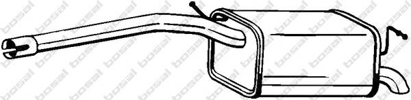 Silenciador trasero 233059 Bosal