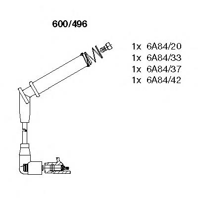 Cables de encendido Bremi 600496