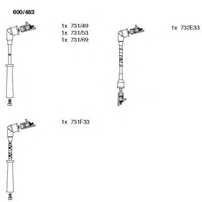 9091921428 Toyota cables de bujías