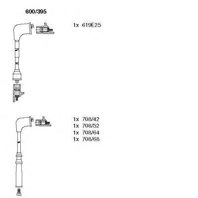 600395 Bremi juego de cables de encendido