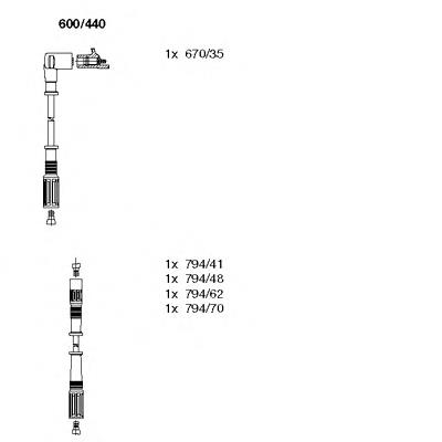 Juego de cables de encendido LS75190 Champion