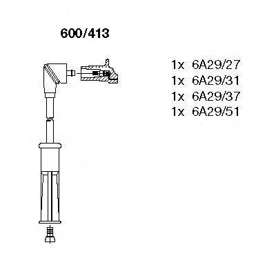 Cables de encendido Bremi 600413