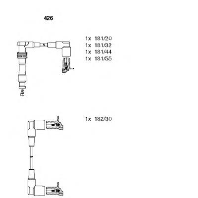 426 Bremi juego de cables de encendido