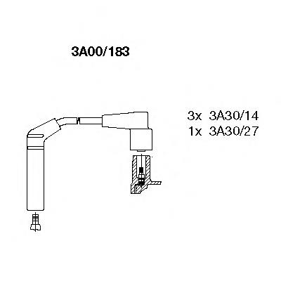 3A00183 Bremi juego de cables de encendido