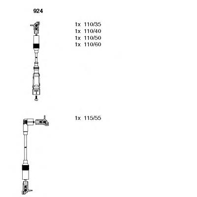 Juego de cables de encendido 924 Bremi