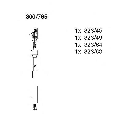 300765 Bremi juego de cables de encendido