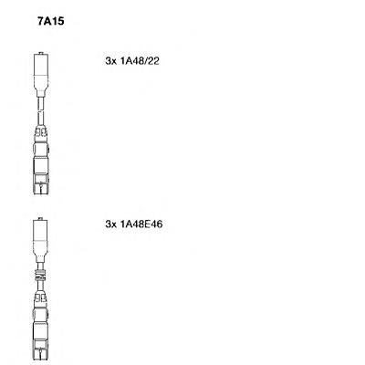 7A15 Bremi juego de cables de encendido