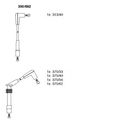 Juego de cables de encendido 300692 Bremi