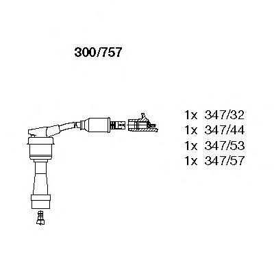 300757 Bremi juego de cables de encendido