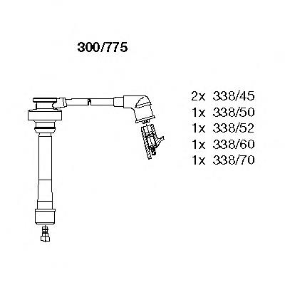 Juego de cables de encendido 300775 Bremi